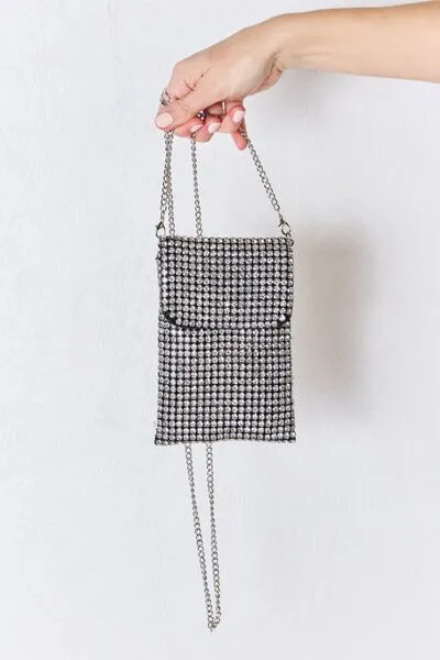 Forever Link Rhinestone Mini Crossbody Bag (T-8000)