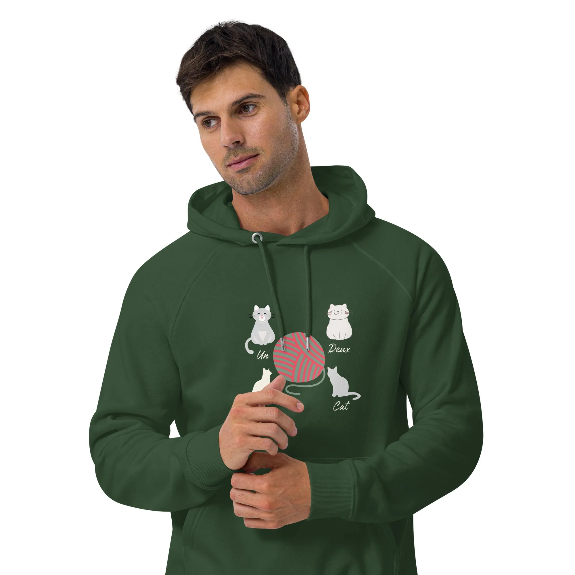 Four Cats, unisex eco hoodie,