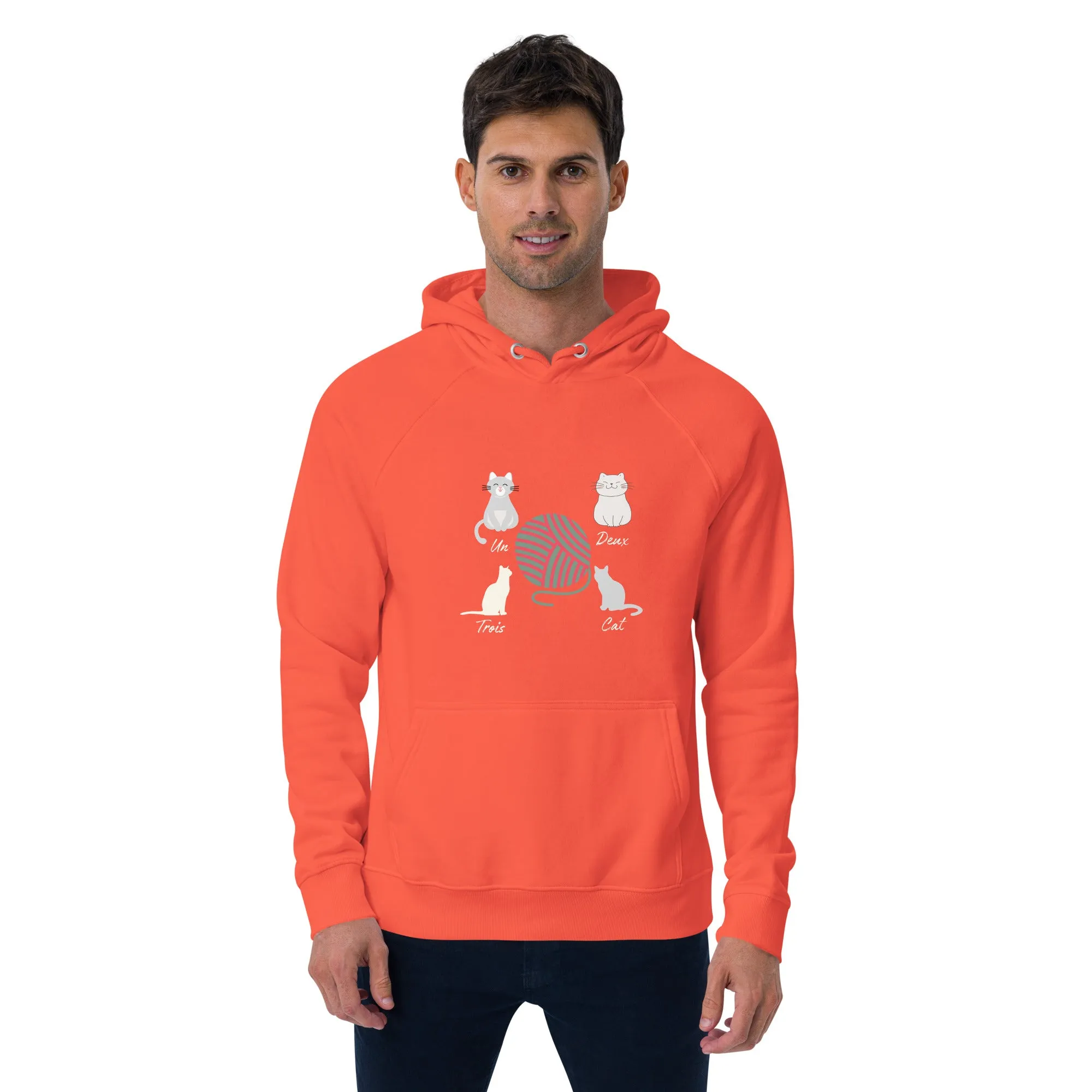 Four Cats, unisex eco hoodie,