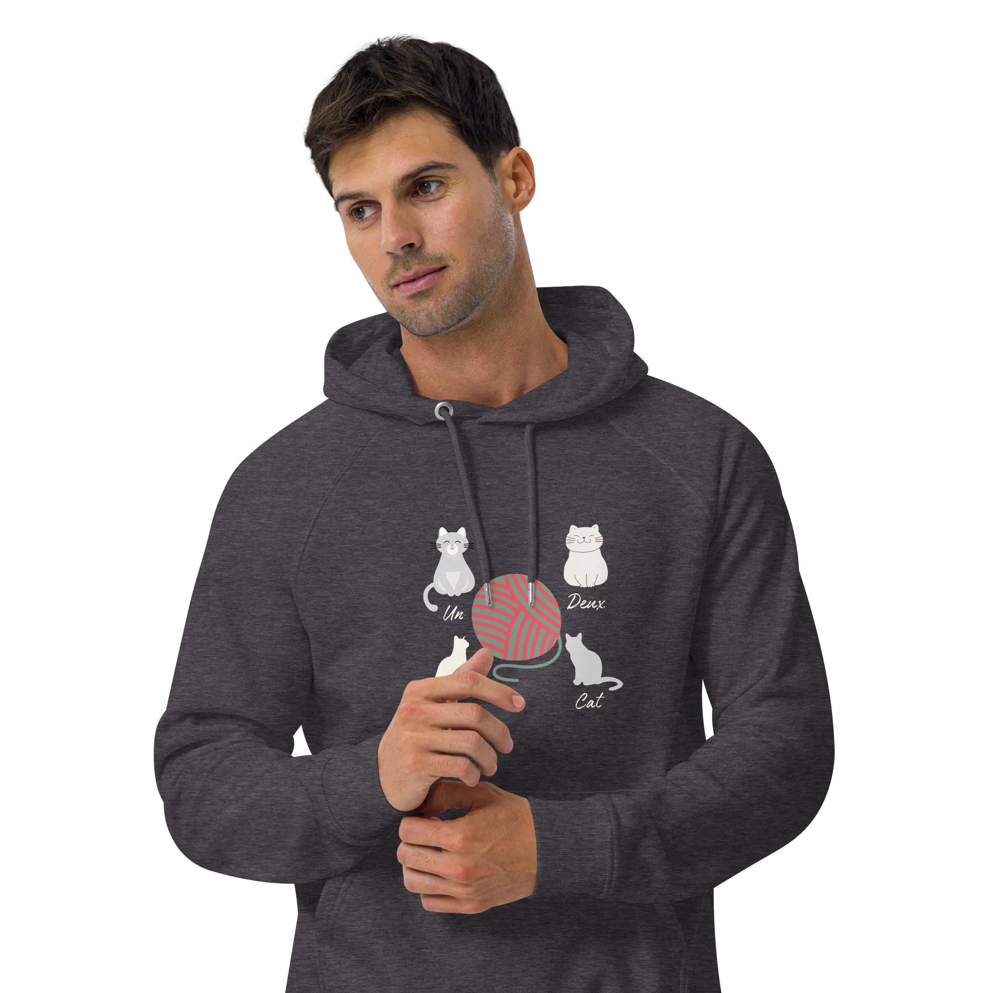 Four Cats, unisex eco hoodie,