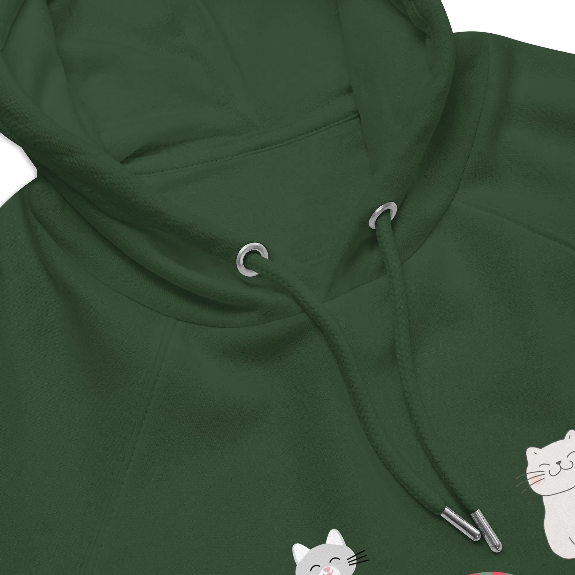 Four Cats, unisex eco hoodie,