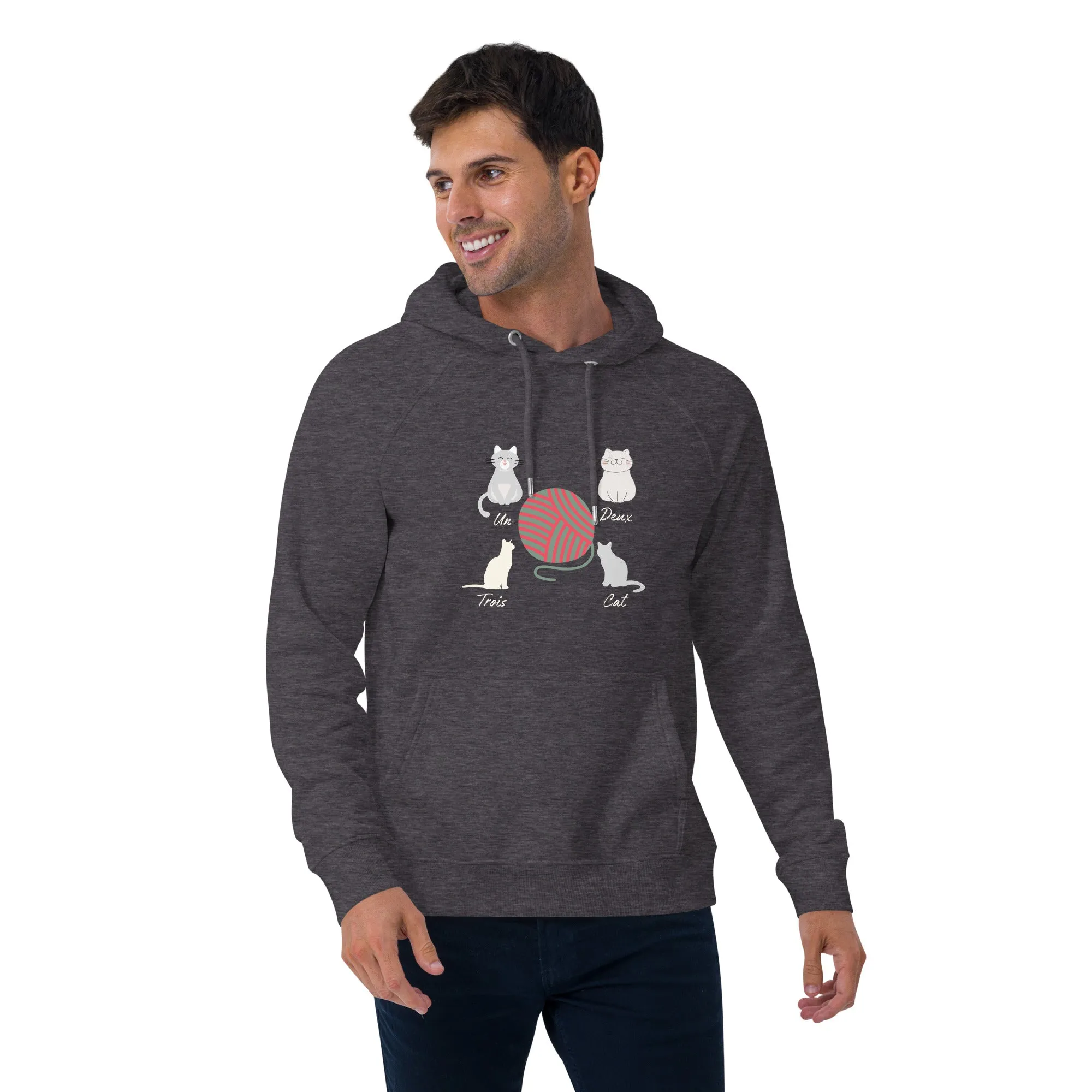 Four Cats, unisex eco hoodie,