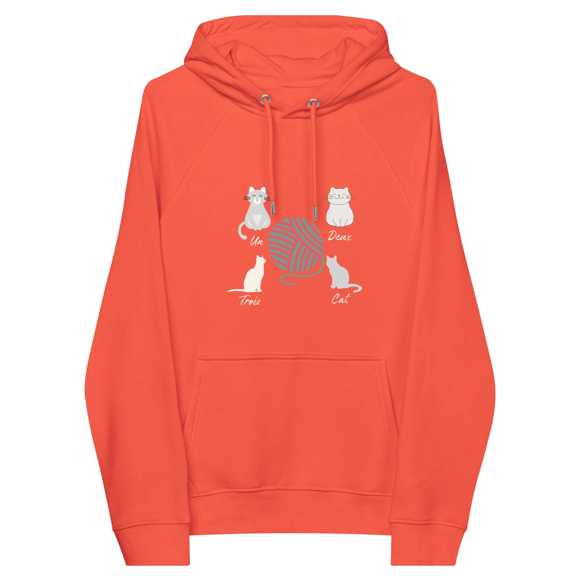 Four Cats, unisex eco hoodie,