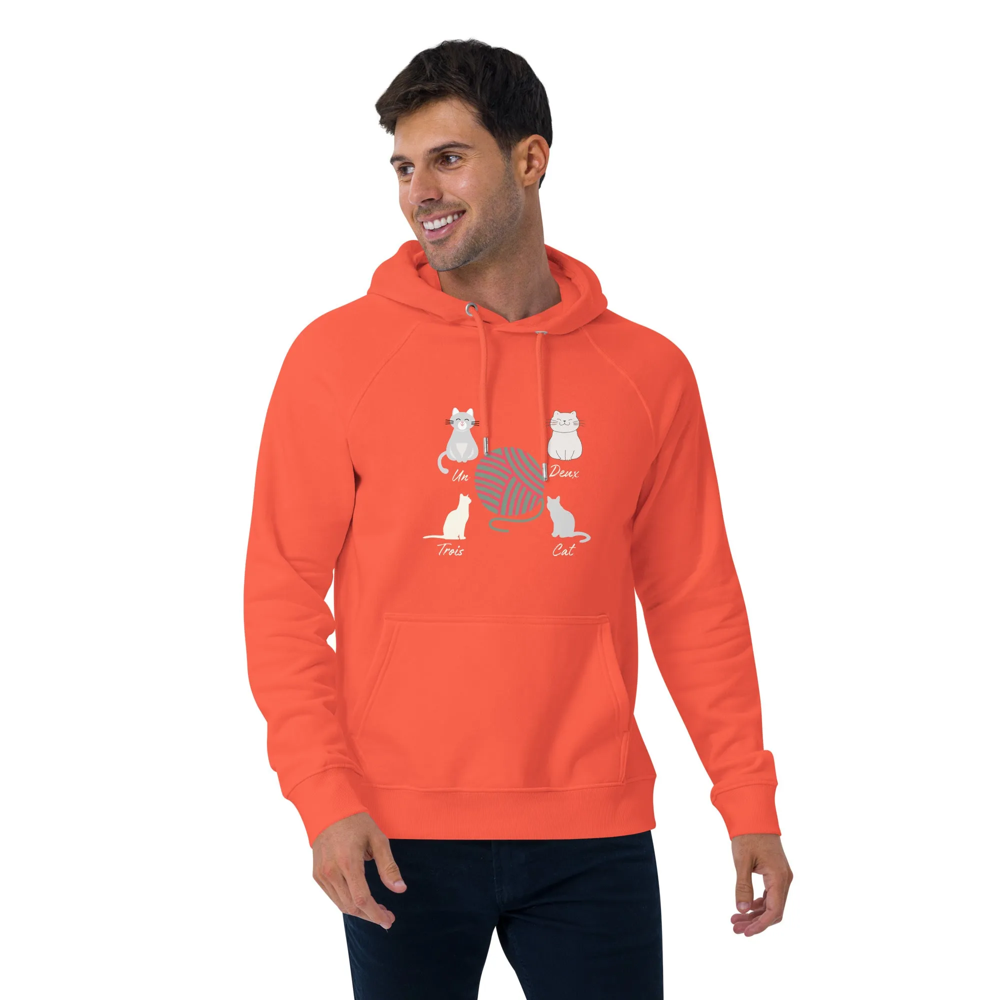 Four Cats, unisex eco hoodie,
