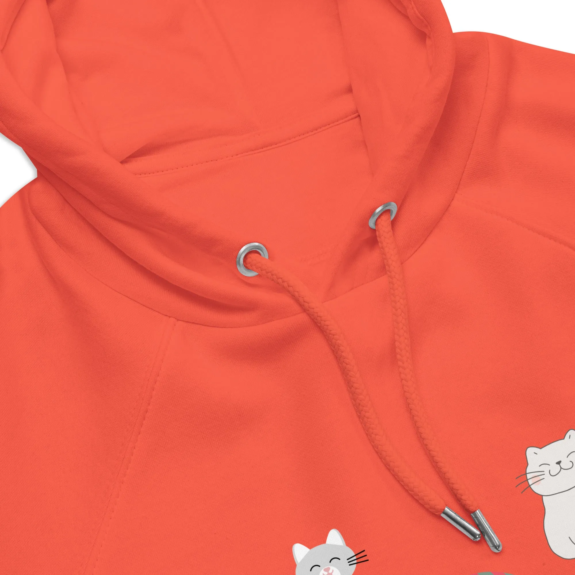 Four Cats, unisex eco hoodie,