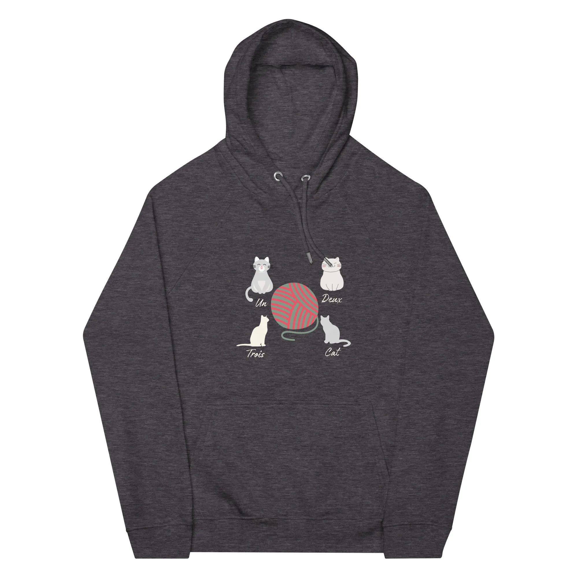 Four Cats, unisex eco hoodie,