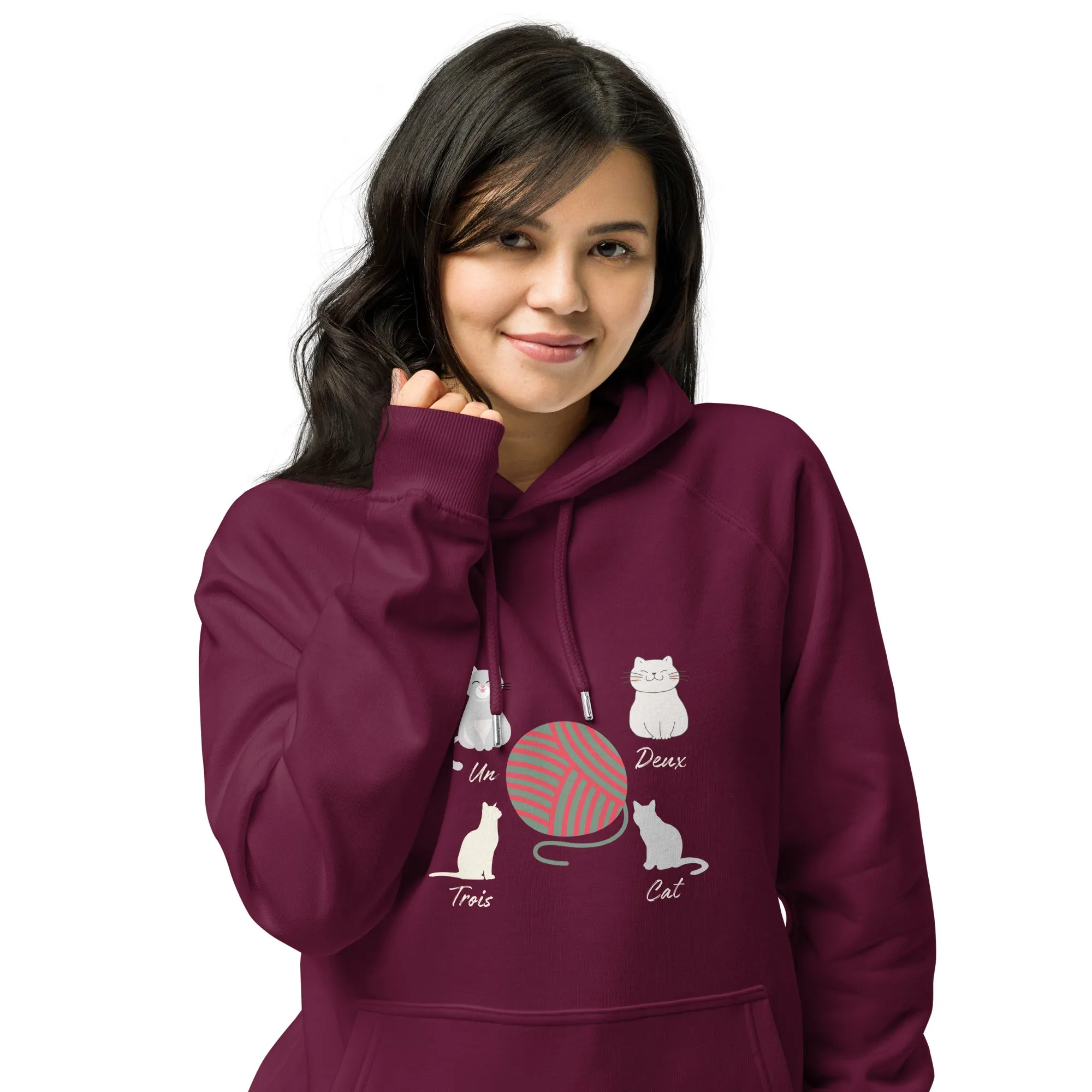 Four Cats, unisex eco hoodie,