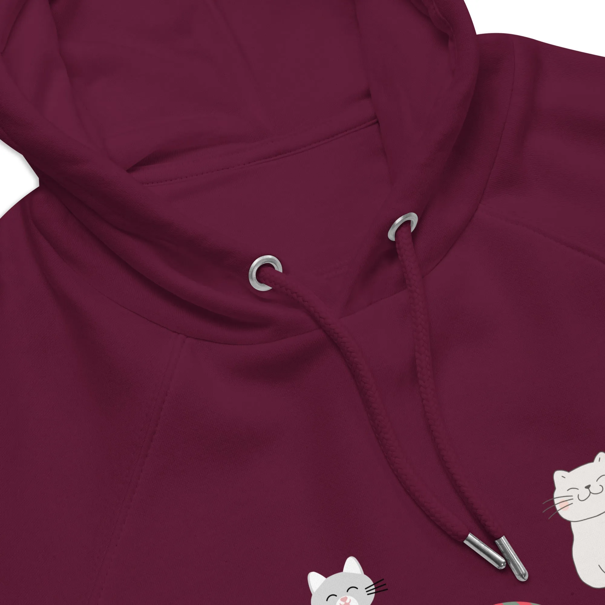 Four Cats, unisex eco hoodie,