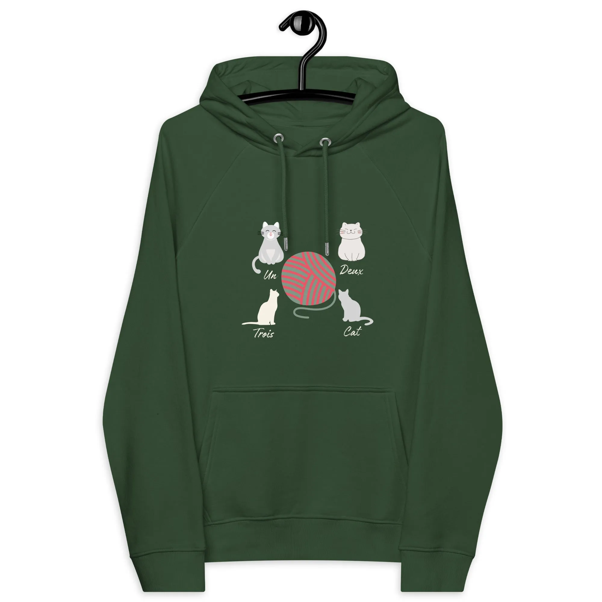 Four Cats, unisex eco hoodie,