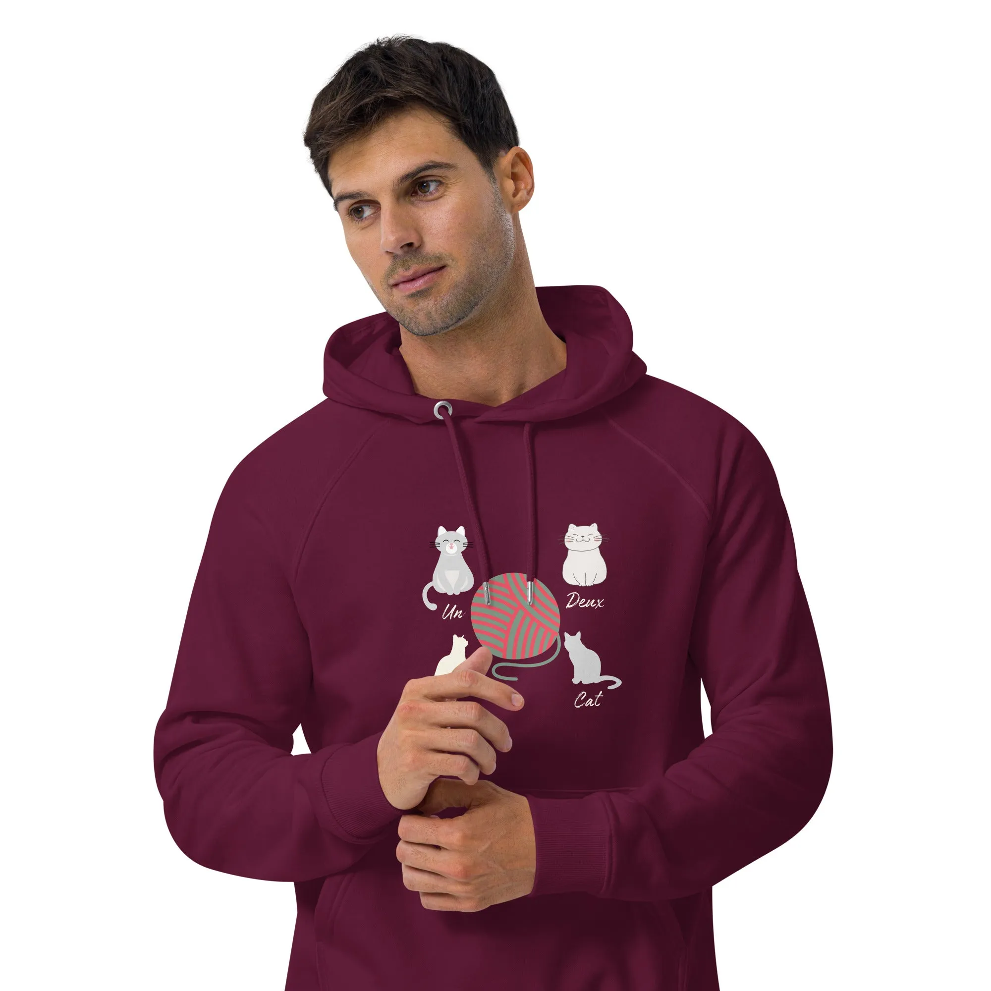Four Cats, unisex eco hoodie,
