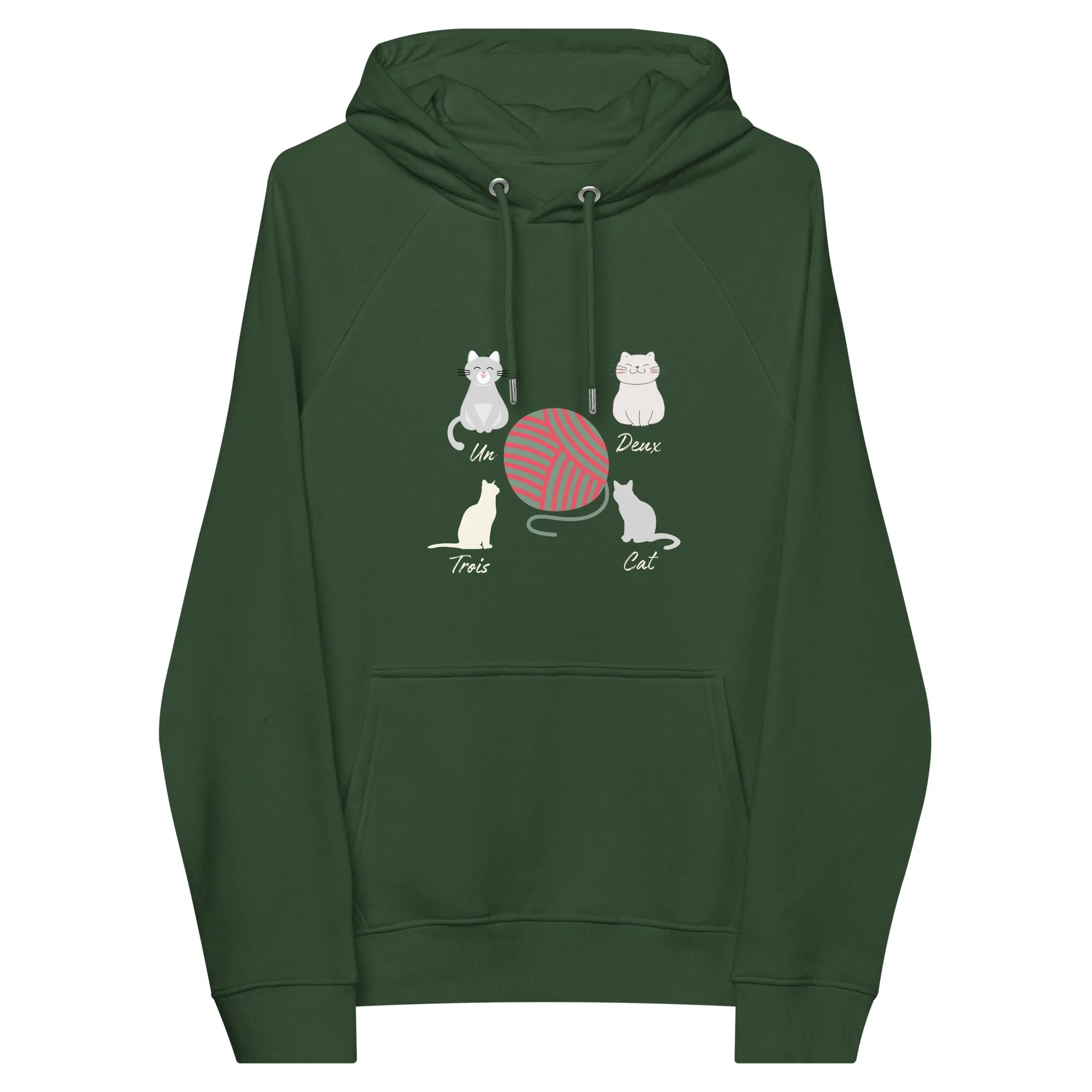 Four Cats, unisex eco hoodie,