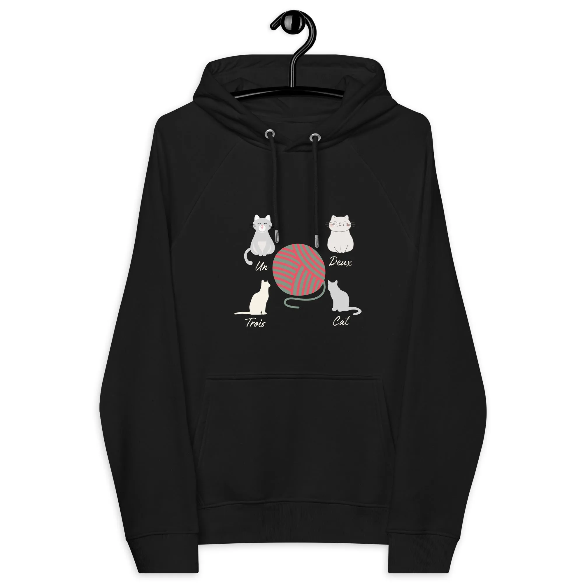 Four Cats, unisex eco hoodie,