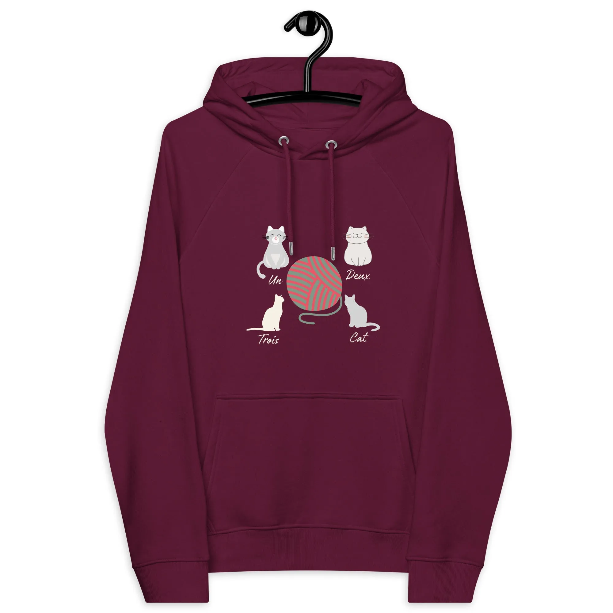 Four Cats, unisex eco hoodie,