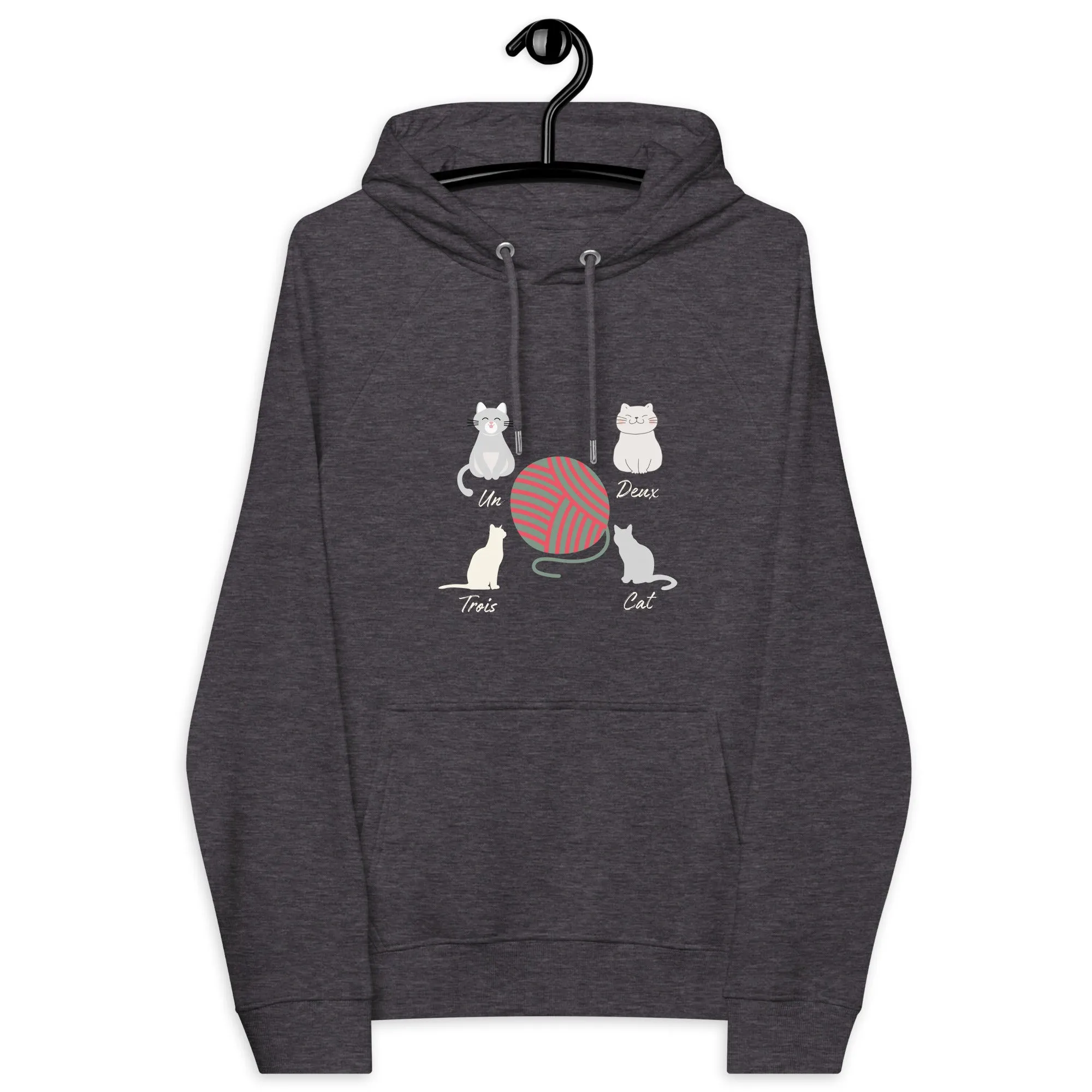 Four Cats, unisex eco hoodie,