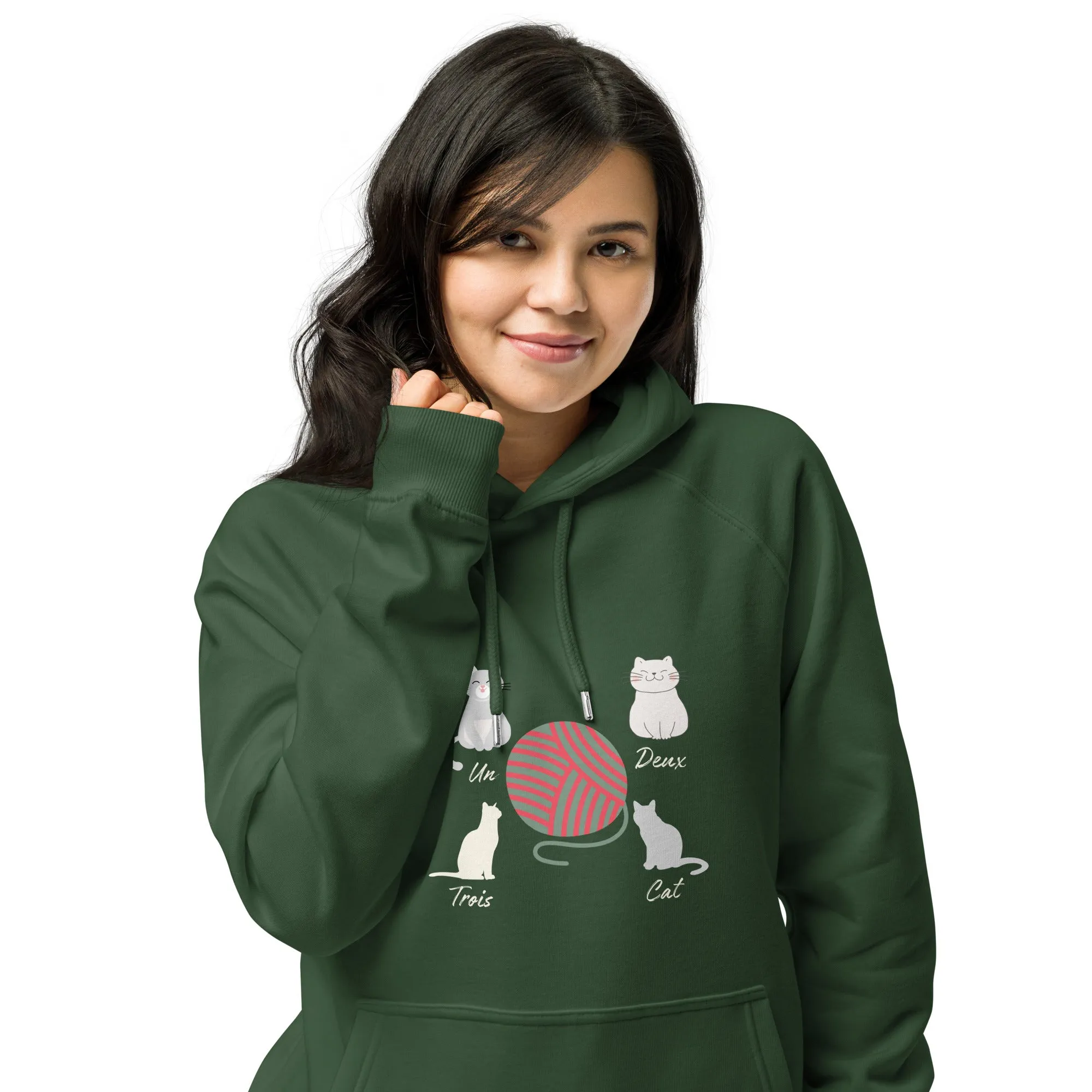 Four Cats, unisex eco hoodie,