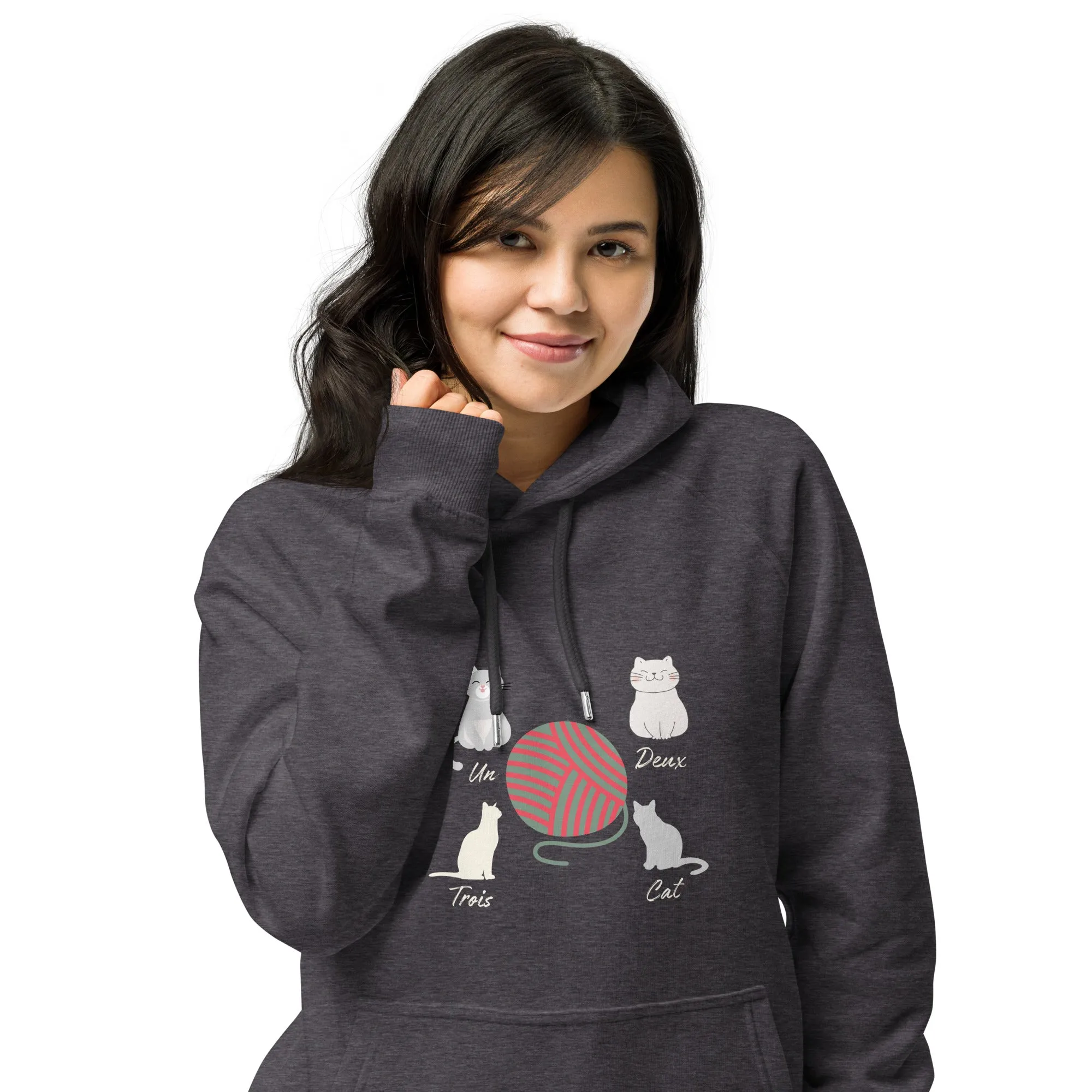 Four Cats, unisex eco hoodie,