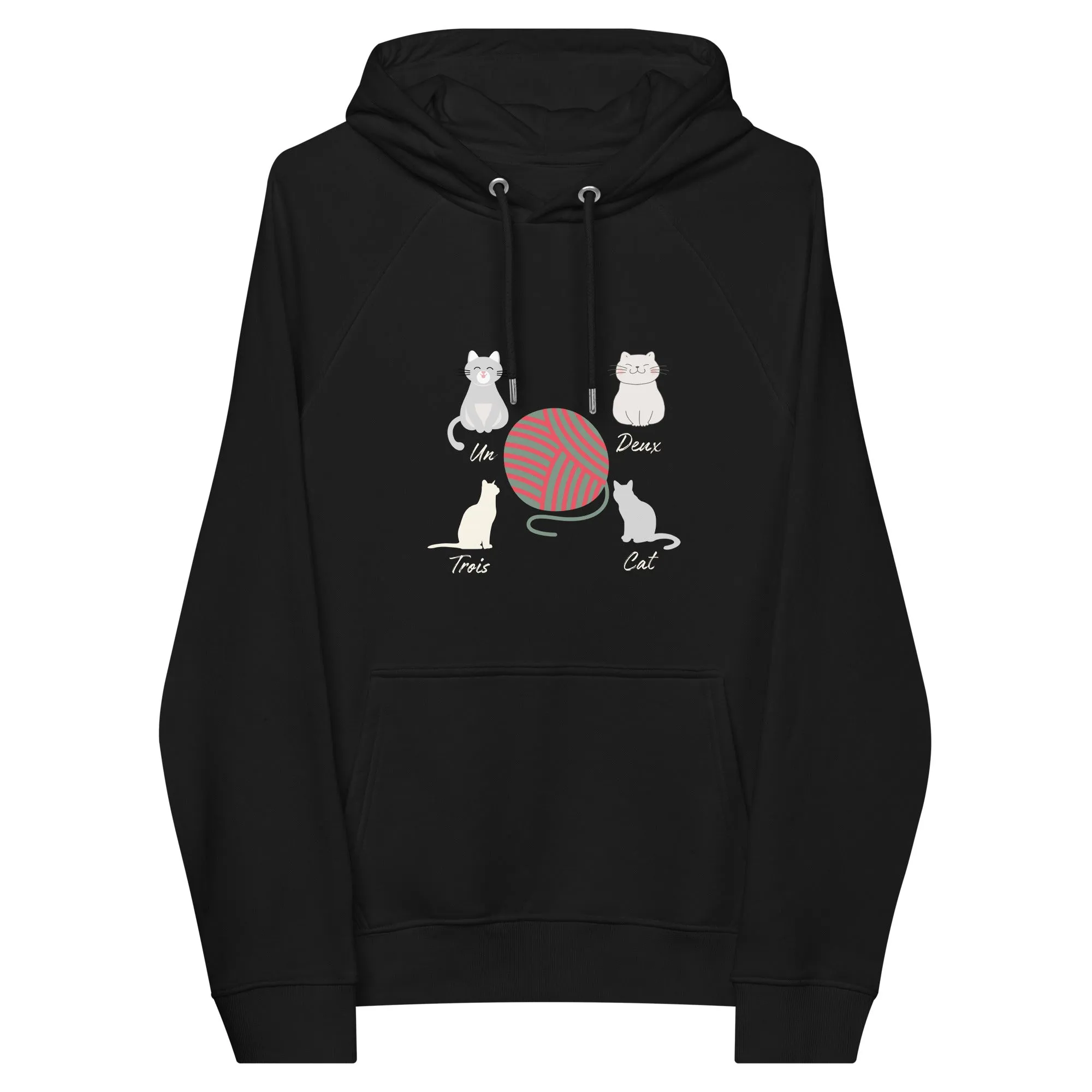 Four Cats, unisex eco hoodie,