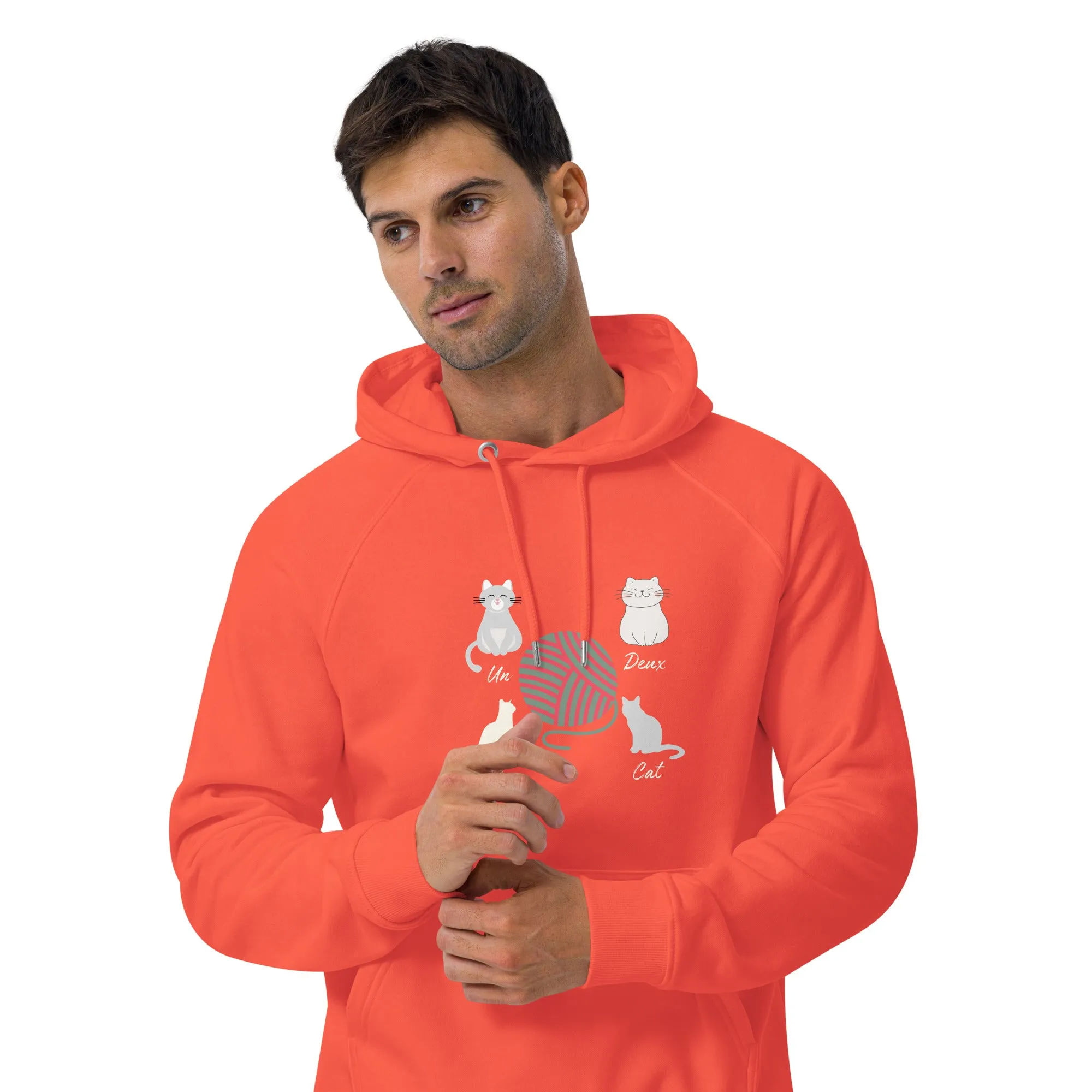 Four Cats, unisex eco hoodie,