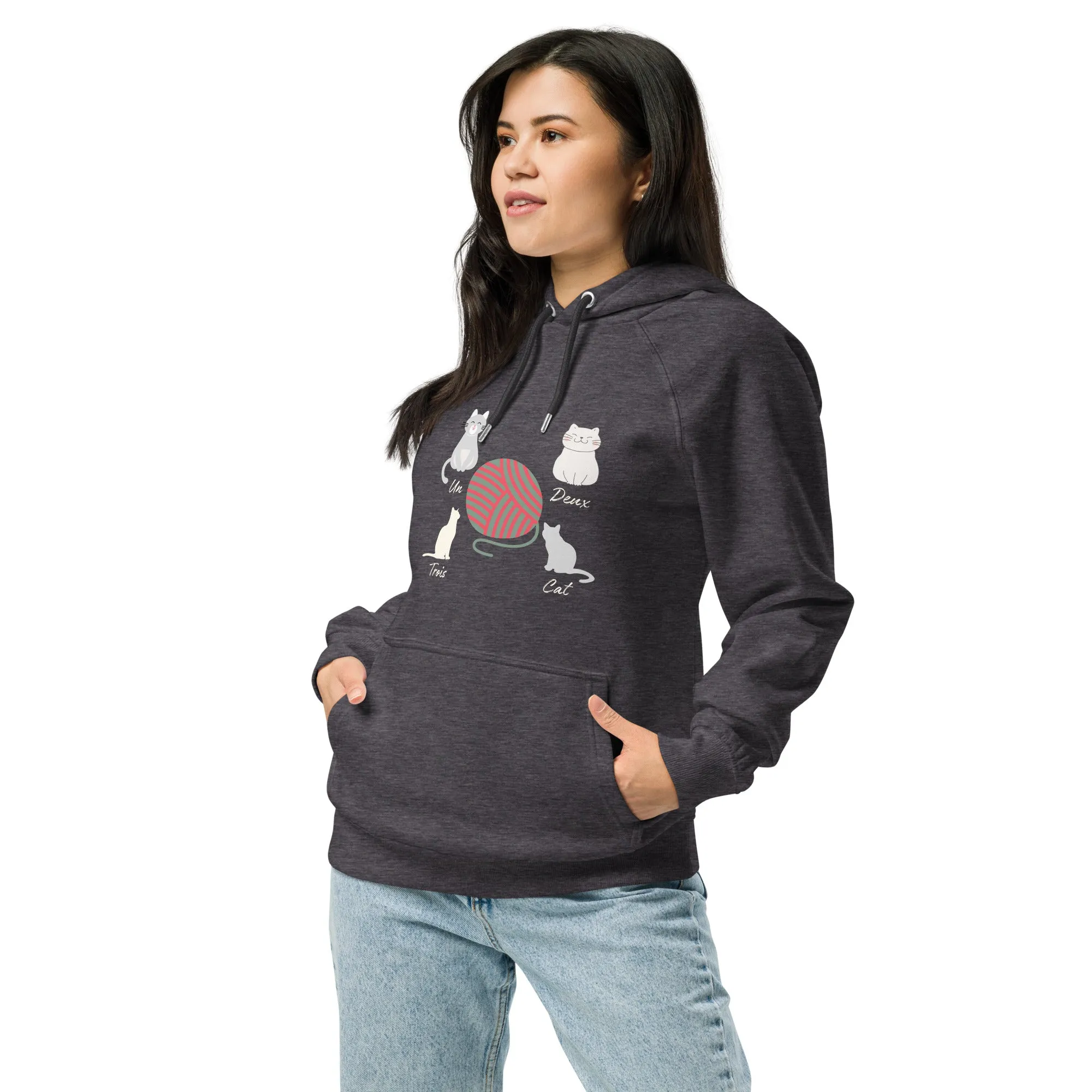 Four Cats, unisex eco hoodie,