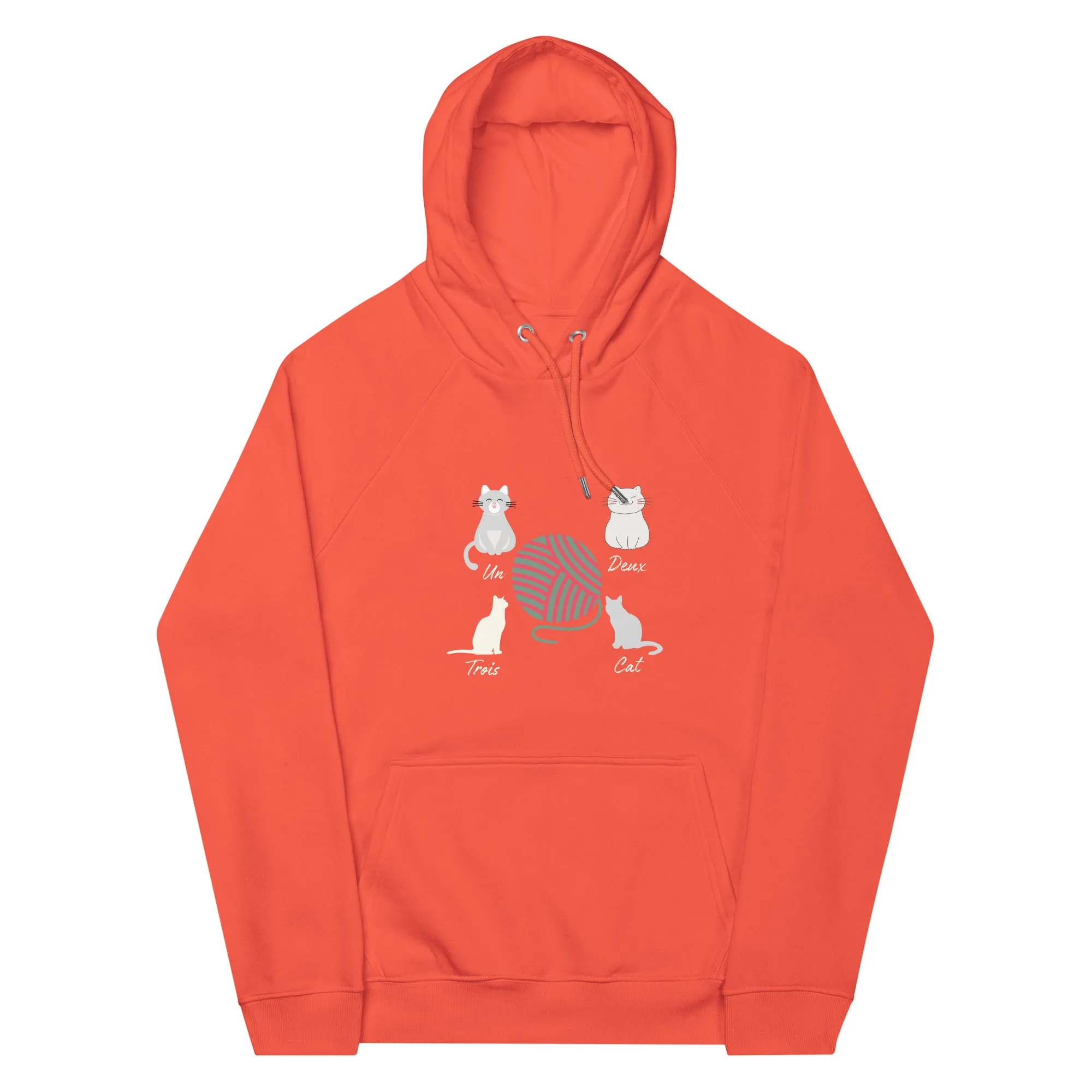 Four Cats, unisex eco hoodie,