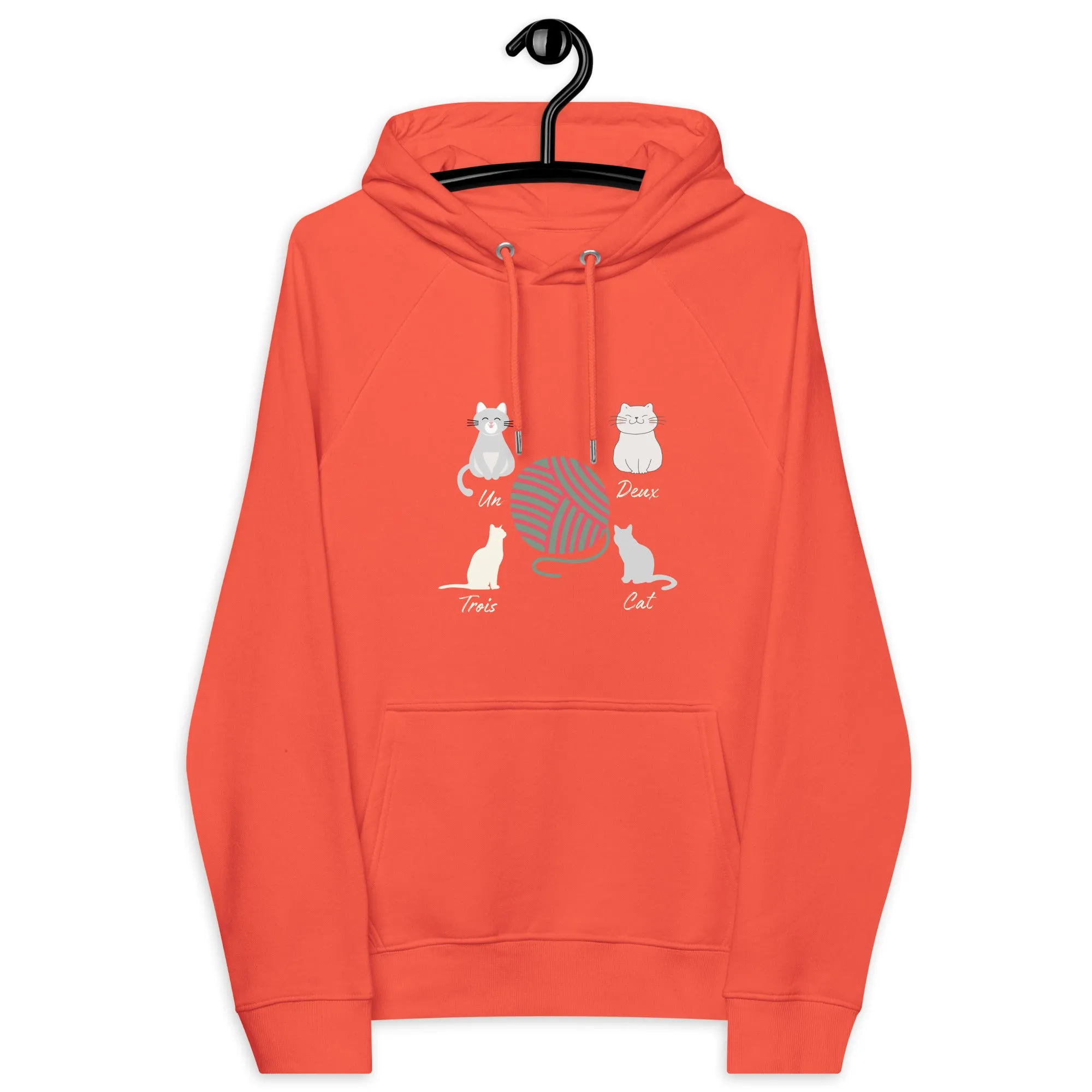 Four Cats, unisex eco hoodie,