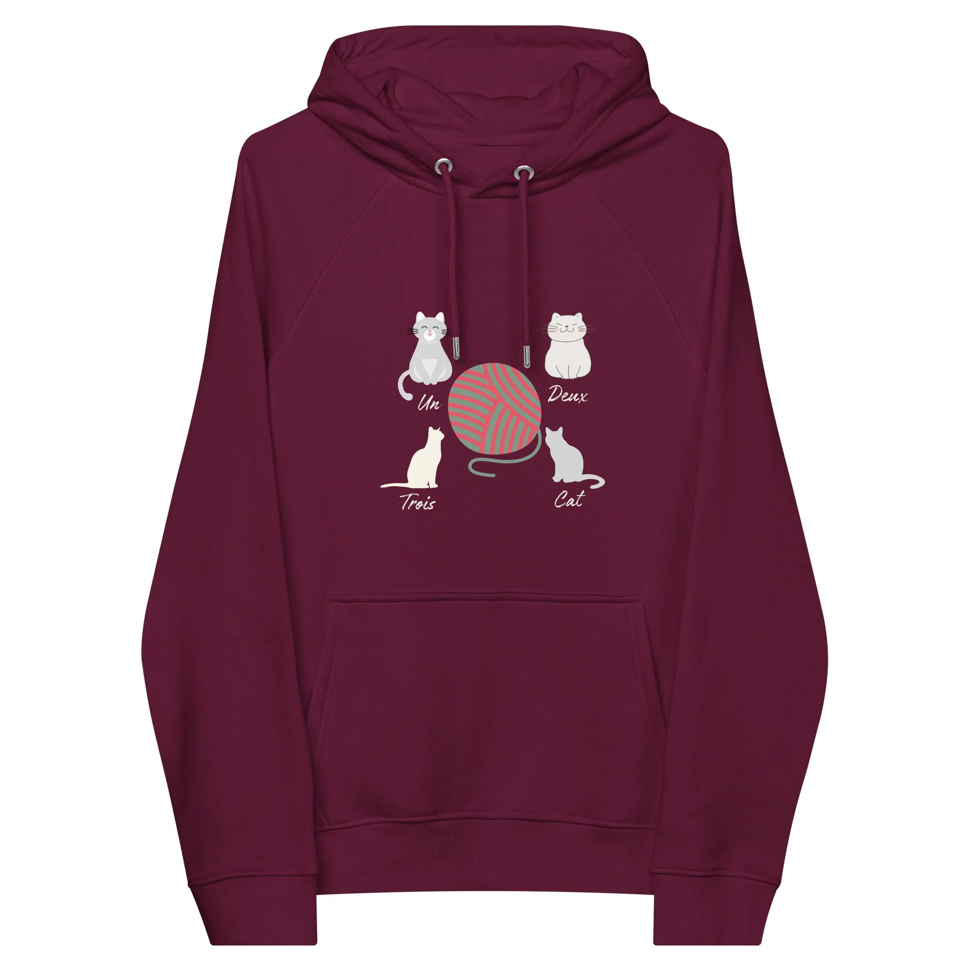 Four Cats, unisex eco hoodie,