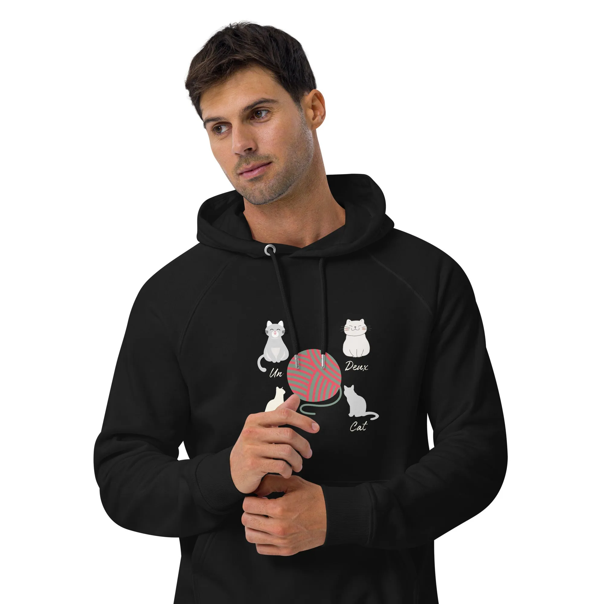 Four Cats, unisex eco hoodie,