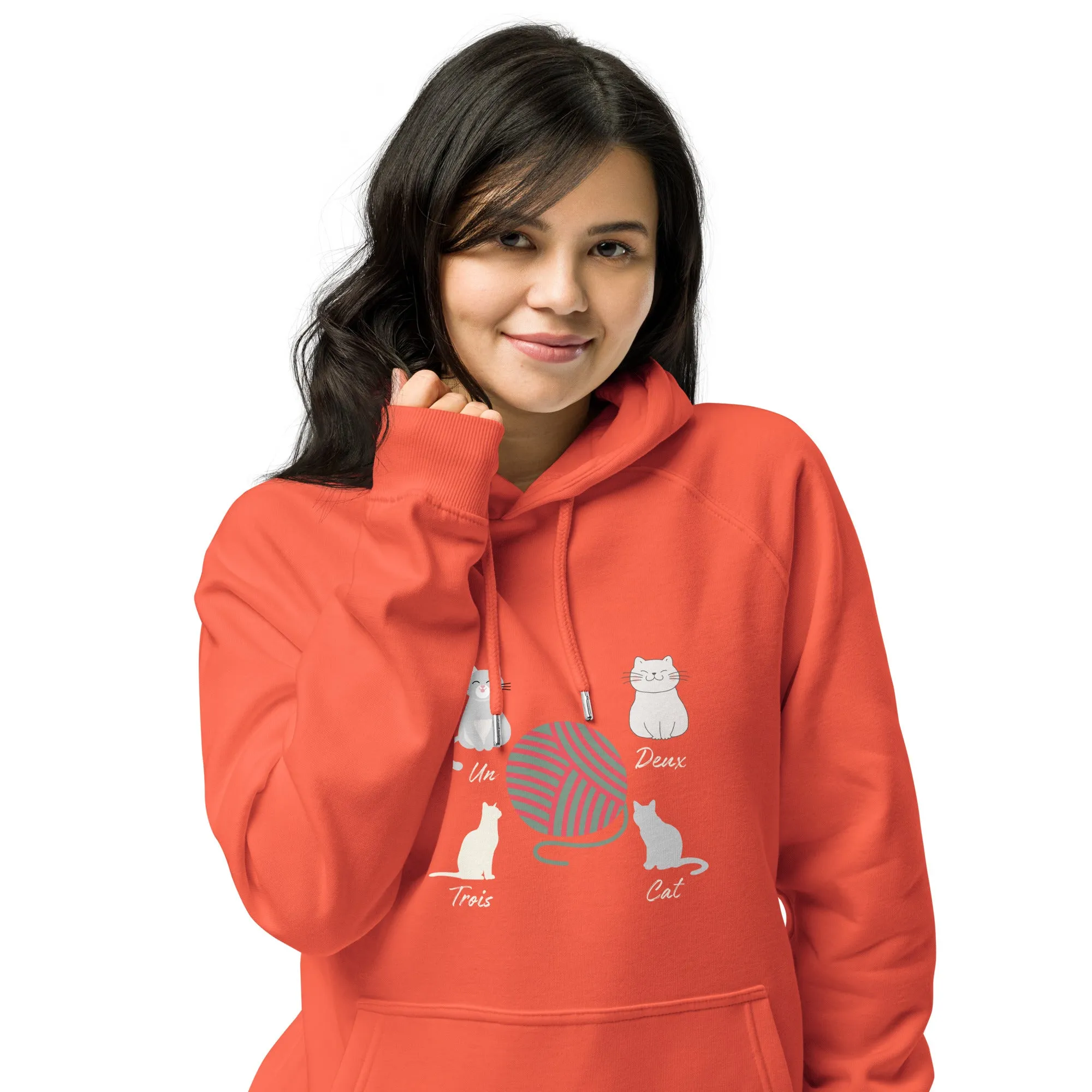 Four Cats, unisex eco hoodie,