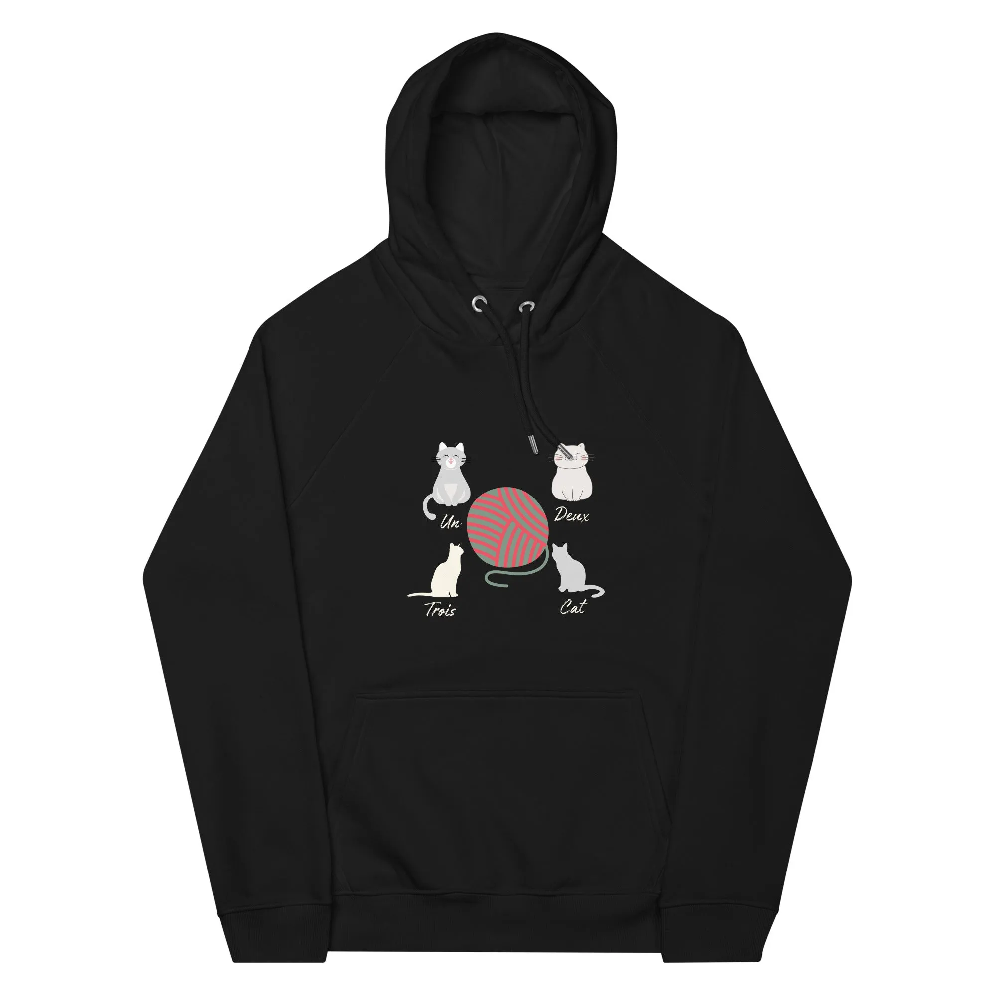 Four Cats, unisex eco hoodie,