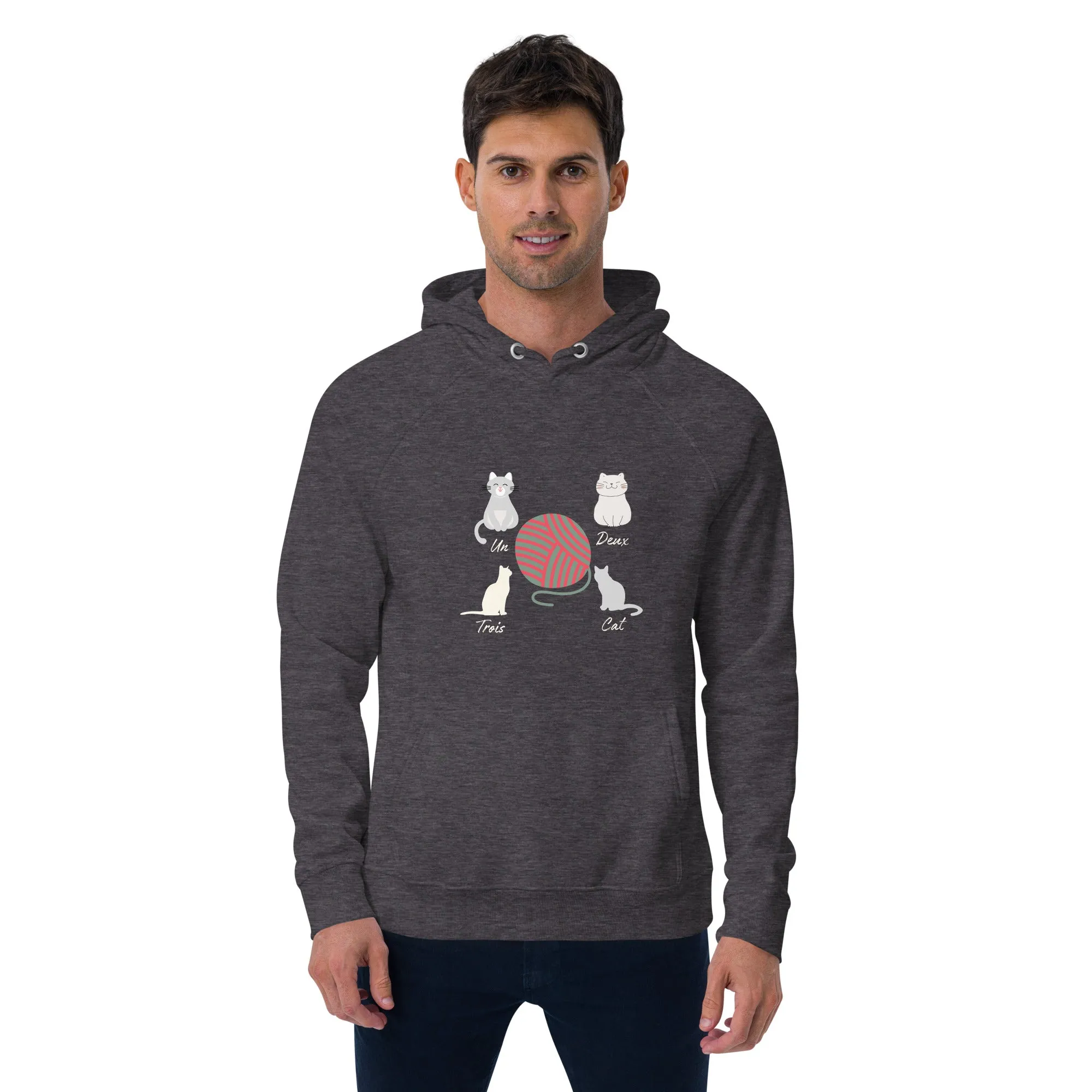 Four Cats, unisex eco hoodie,
