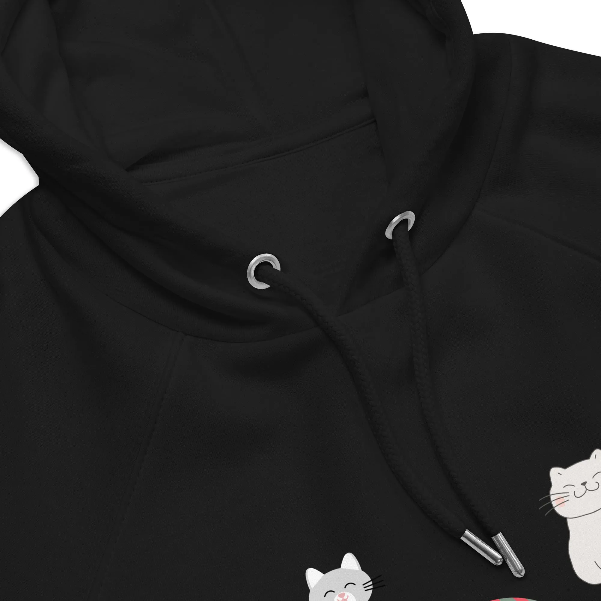 Four Cats, unisex eco hoodie,