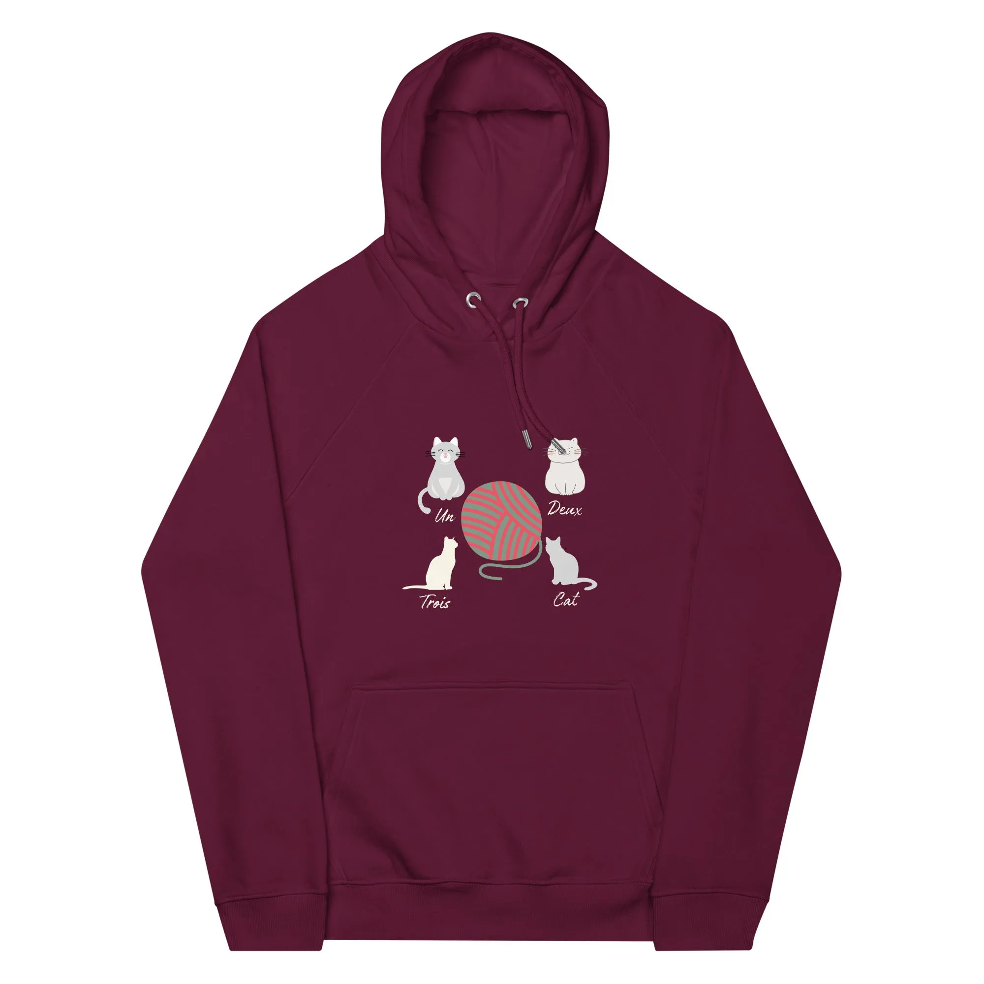 Four Cats, unisex eco hoodie,
