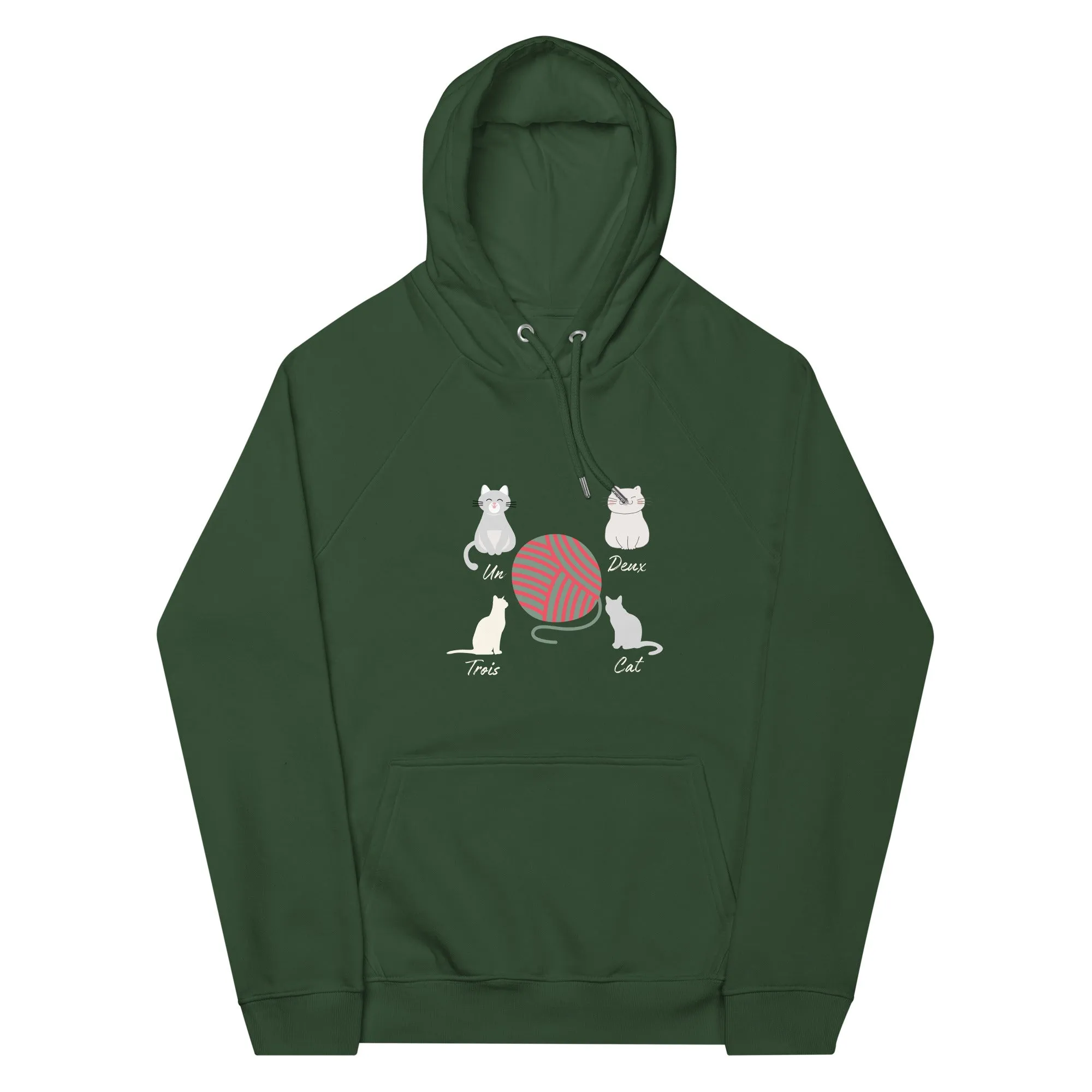 Four Cats, unisex eco hoodie,
