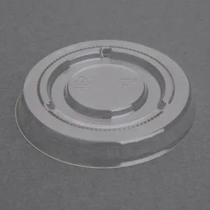 FP426 Fiesta Recyclable PET Bagasse Cup Lids Clear (Pack of 1000)