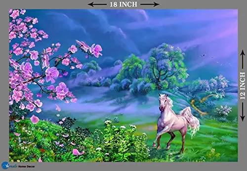 FURNATO® Self Adhesive UV Coated High Resolution Vinyl Print – Wonderful Horse Painting
