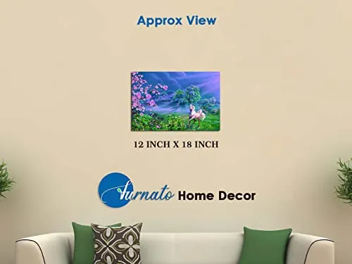 FURNATO® Self Adhesive UV Coated High Resolution Vinyl Print – Wonderful Horse Painting