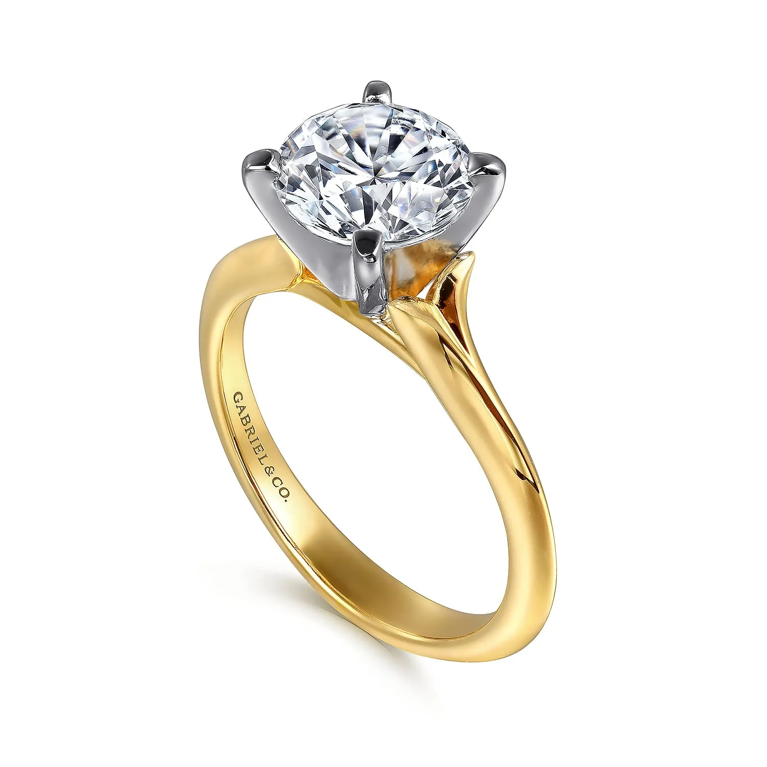Gabriel & Co.Two-Tone Diamond Engagement Ring ER11832R8M4JJJ.CSCZ