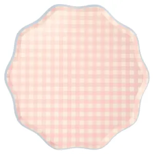 Gingham Dinner Plates (set of 12)