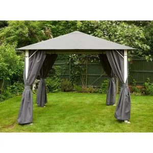 Glendale 3m x 3m Vintage Grey Gazebo