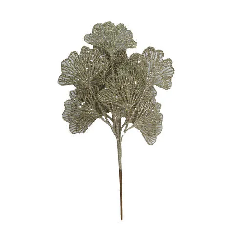 Glitter Leaf Pick - Gold & Silver