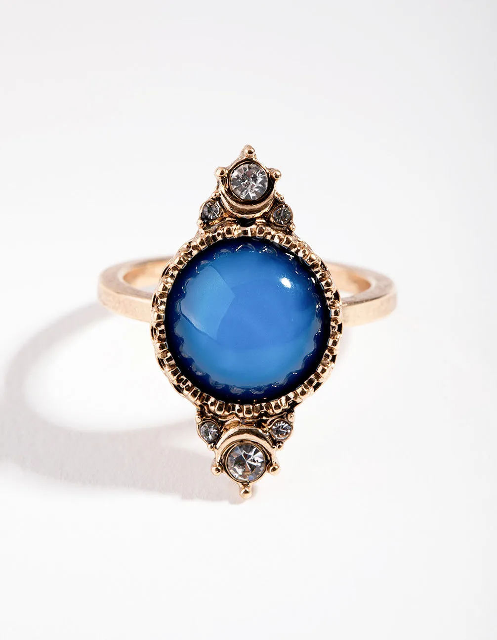 Gold Mood Stone Ring