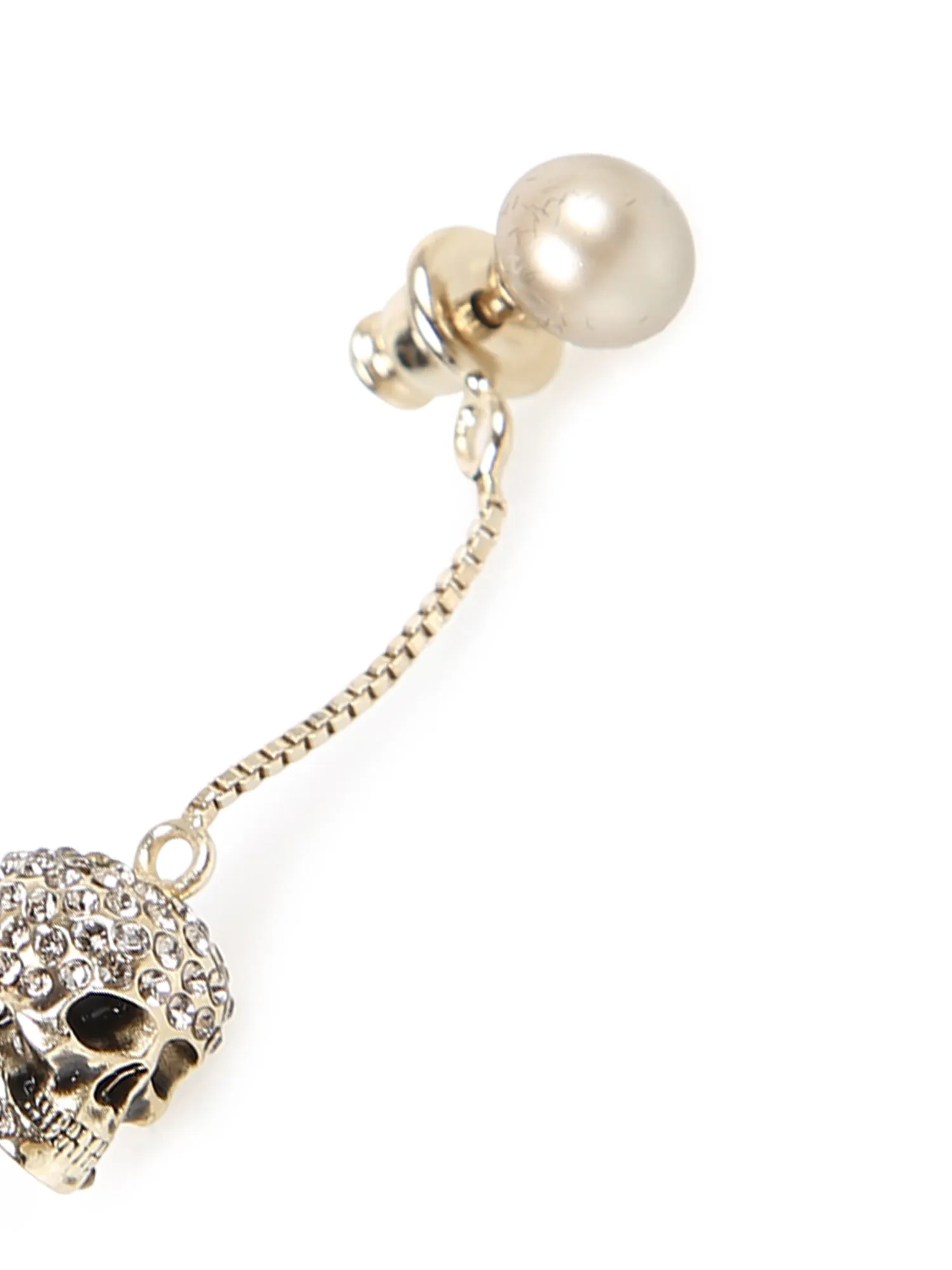 Gold Skull earring
