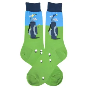 Golf Bag Socks Men’s Crew Sock