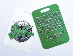 Golf prayer, golfer's prayer, golf Bag Tag, golf  luggage tag