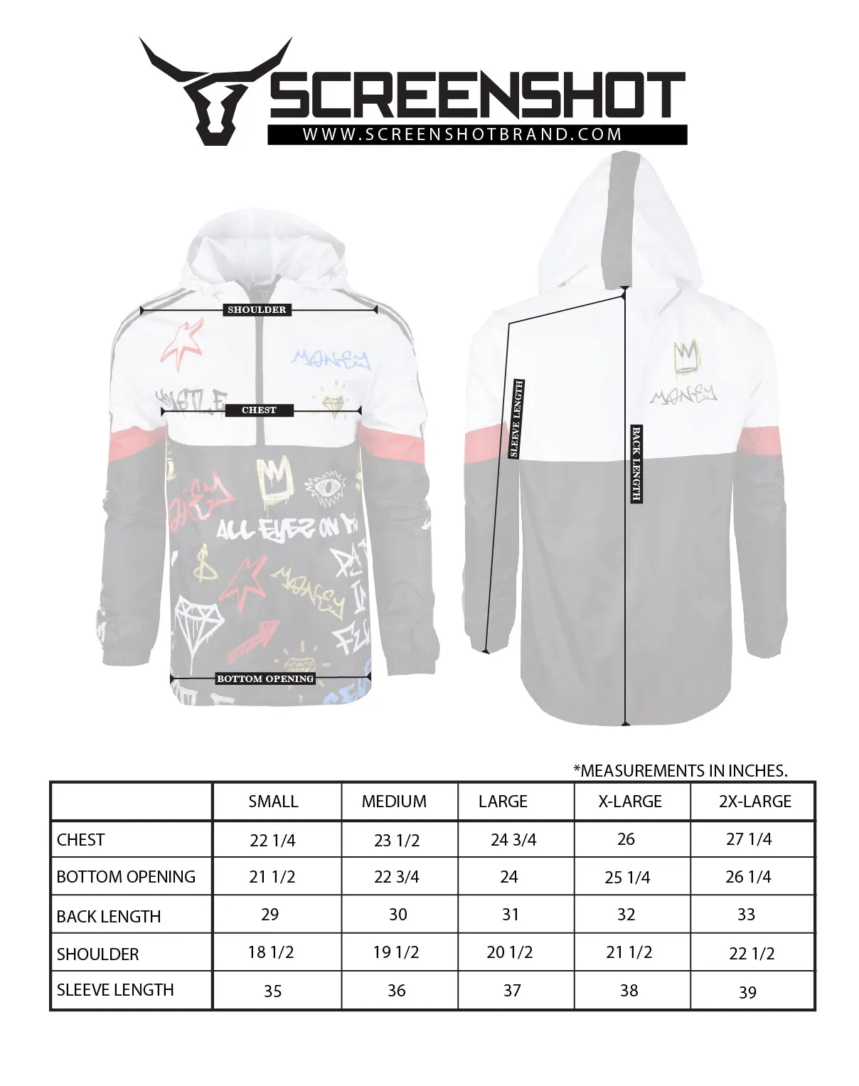 Graffiti Windbreaker Jacket-S51801 (NAVY)