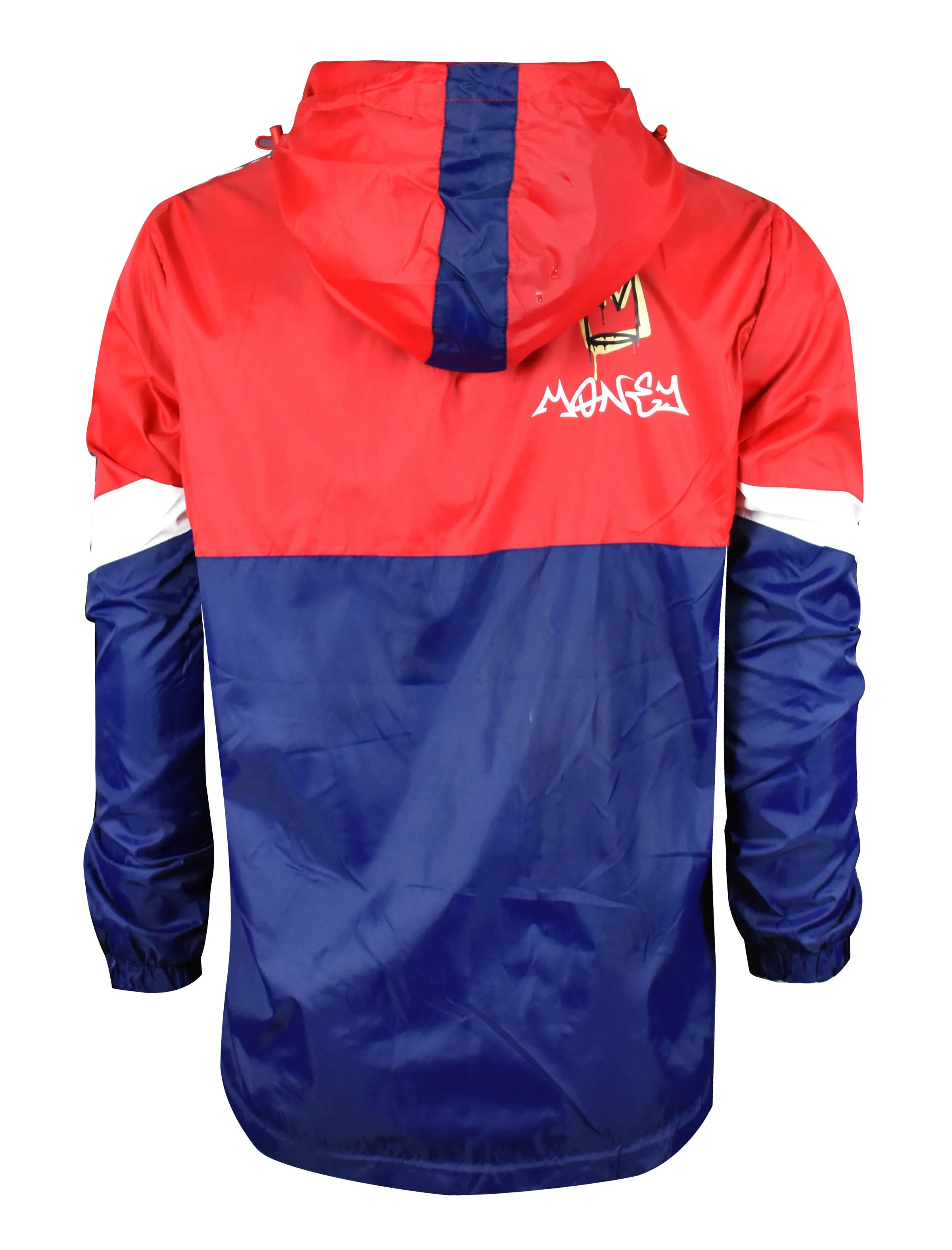 Graffiti Windbreaker Jacket-S51801 (NAVY)