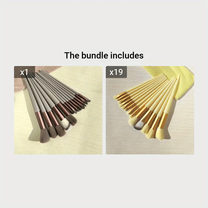 Green Makeup Brush set