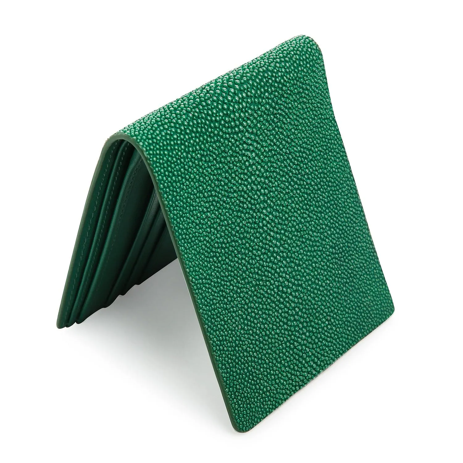 Green Polished Stingray Wallet