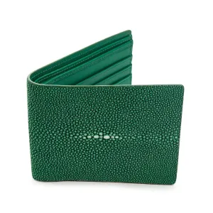 Green Polished Stingray Wallet