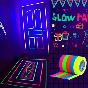 Halloween 5pcs Vibrant Fluorescent Neon Tapes